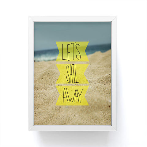 Leah Flores Sail Away Beach Framed Mini Art Print