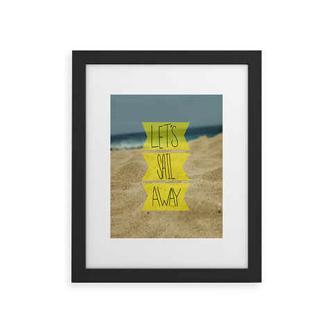 Leah Flores Sail Away Beach Framed Art Print