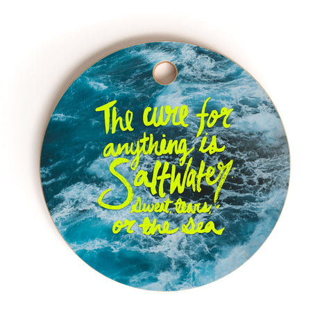Leah Flores Saltwater Cure Cutting Board Round