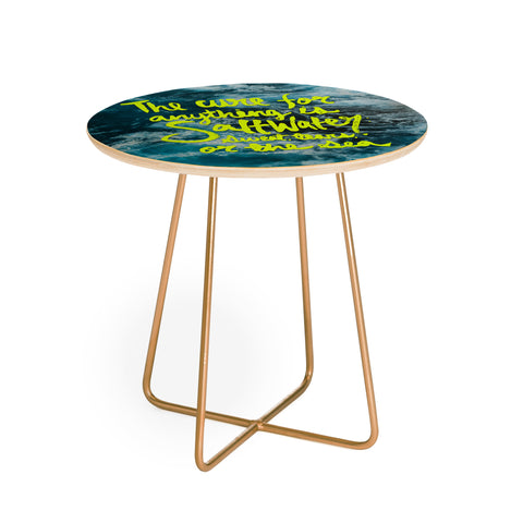 Leah Flores Saltwater Cure Round Side Table