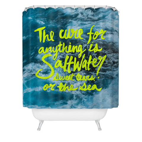 Leah Flores Saltwater Cure Shower Curtain