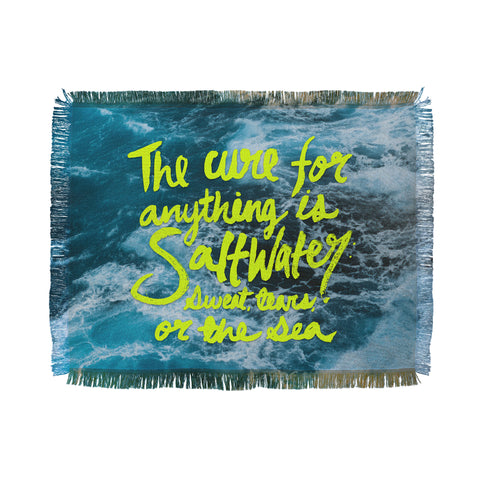 Leah Flores Saltwater Cure Throw Blanket