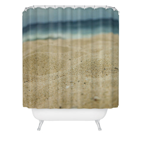 Leah Flores Sandy Beach Shower Curtain