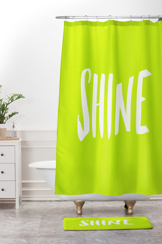 Leah Flores Shine Shower Curtain And Mat