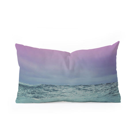 Leah Flores Sky and Sea Oblong Throw Pillow