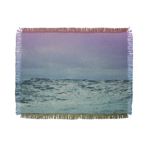 Leah Flores Sky and Sea Throw Blanket