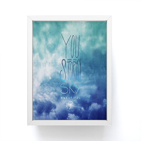 Leah Flores Stormy Sky Framed Mini Art Print