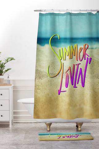 Leah Flores Summer Lovin Beach Shower Curtain And Mat