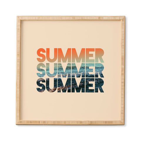 Leah Flores Summer Summer Summer Framed Wall Art