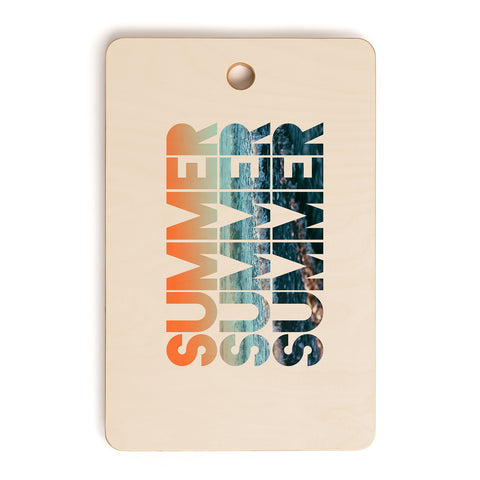 Leah Flores Summer Summer Summer Cutting Board Rectangle