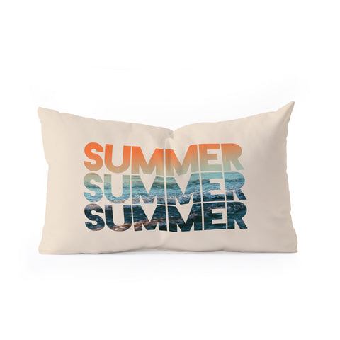Leah Flores Summer Summer Summer Oblong Throw Pillow