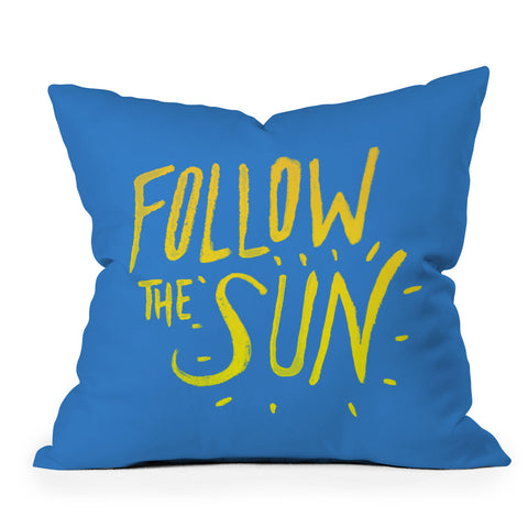 Leah Flores Sun Follower Throw Pillow