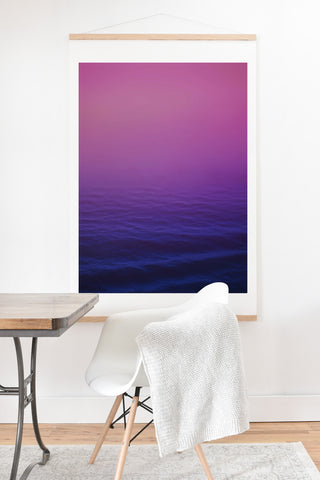 Leah Flores Sunset Waves Art Print And Hanger