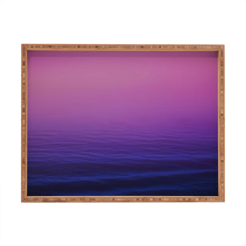 Leah Flores Sunset Waves Rectangular Tray
