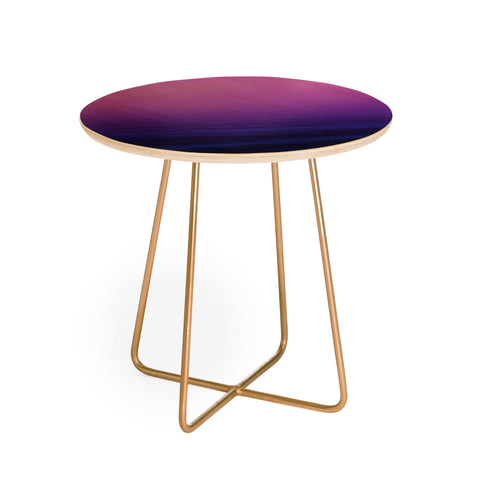 Leah Flores Sunset Waves Round Side Table