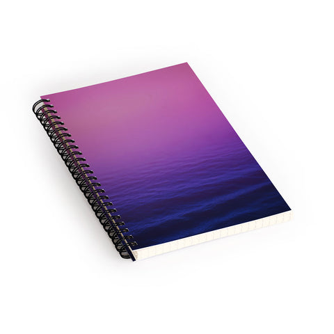 Leah Flores Sunset Waves Spiral Notebook