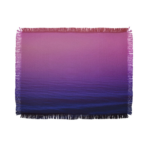 Leah Flores Sunset Waves Throw Blanket