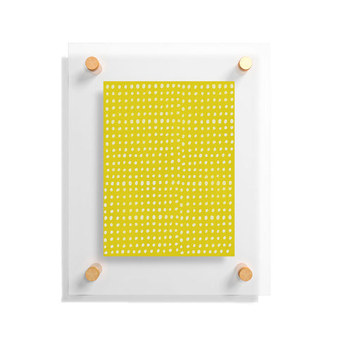 Leah Flores Sunshine Scribble Dots Floating Acrylic Print