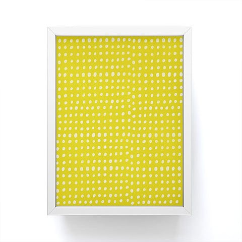 Leah Flores Sunshine Scribble Dots Framed Mini Art Print