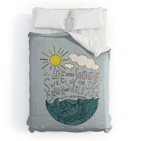Leah Flores Sunshine Sea Air Comforter