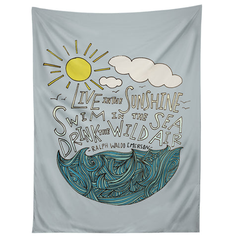 Leah Flores Sunshine Sea Air Tapestry