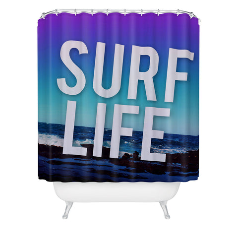 Leah Flores Surf Life Shower Curtain