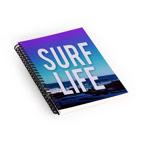 Leah Flores Surf Life Spiral Notebook
