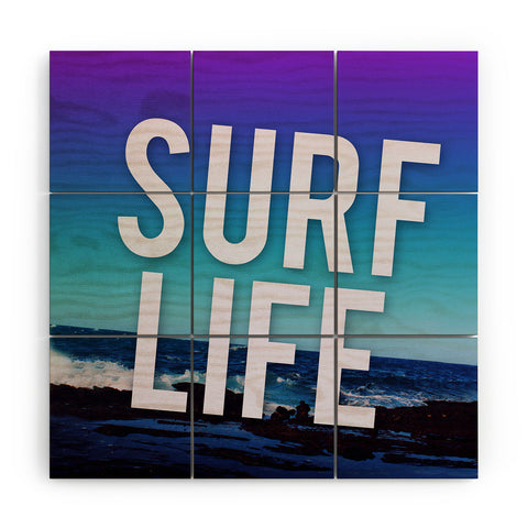 Leah Flores Surf Life Wood Wall Mural
