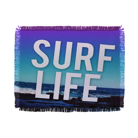 Leah Flores Surf Life Throw Blanket
