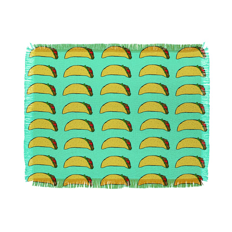 Leah Flores Taco Party Throw Blanket