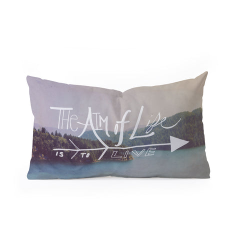 Leah Flores The Aim Of Life Oblong Throw Pillow