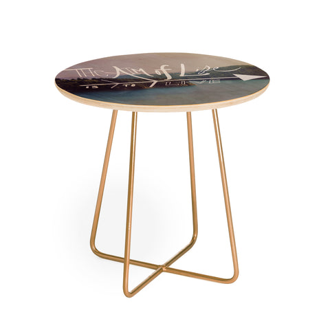 Leah Flores The Aim Of Life Round Side Table