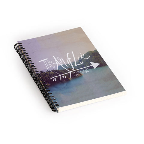 Leah Flores The Aim Of Life Spiral Notebook