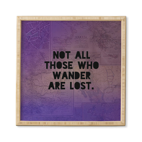 Leah Flores Those Who Wander Framed Wall Art
