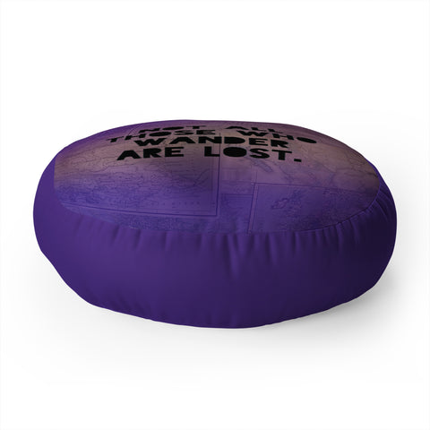 Leah Flores Those Who Wander Floor Pillow Round