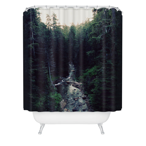 Leah Flores Wanderlust Tapestry Shower Curtain