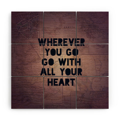Leah Flores Wherever You Go Wood Wall Mural