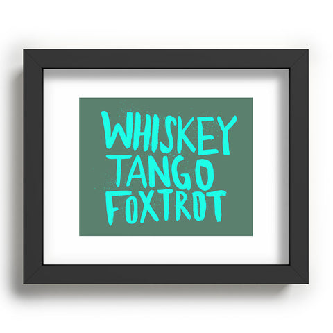 Leah Flores Whiskey Tango Foxtrot Recessed Framing Rectangle
