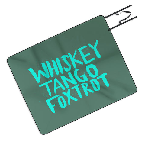 Leah Flores Whiskey Tango Foxtrot Picnic Blanket