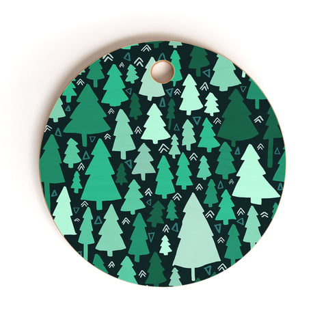 Leah Flores Wild and Woodsy Cutting Board Round