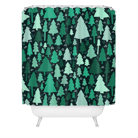 Leah Flores Wild and Woodsy Shower Curtain