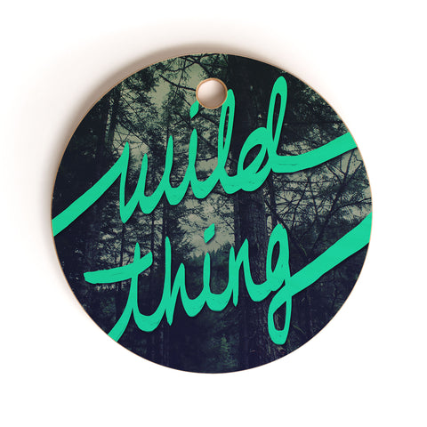 Leah Flores Wild Thing 1 Cutting Board Round