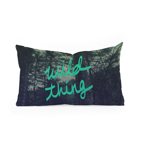 Leah Flores Wild Thing 1 Oblong Throw Pillow