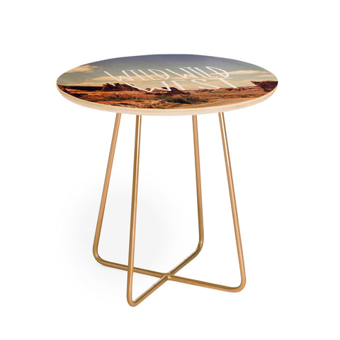 Leah Flores Wild Wild West Round Side Table