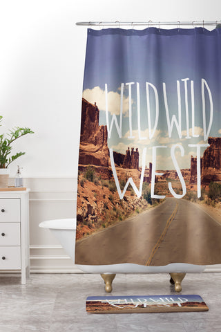 Leah Flores Wild Wild West Shower Curtain And Mat