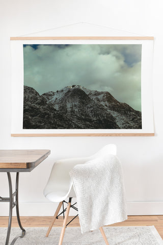Leah Flores Winter in the Cascades Art Print And Hanger