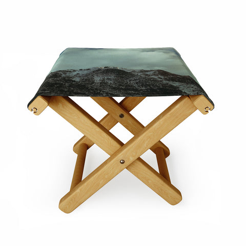 Leah Flores Winter in the Cascades Folding Stool