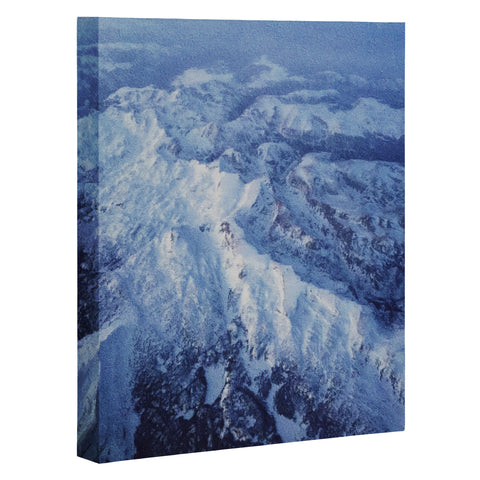 Leah Flores Winter Mountain Range Art Canvas