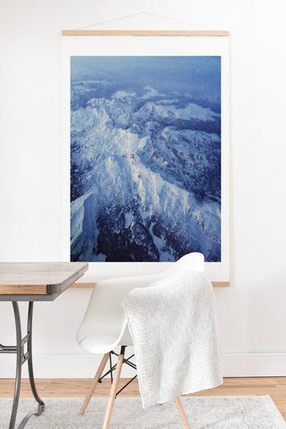 Leah Flores Winter Mountain Range Art Print And Hanger