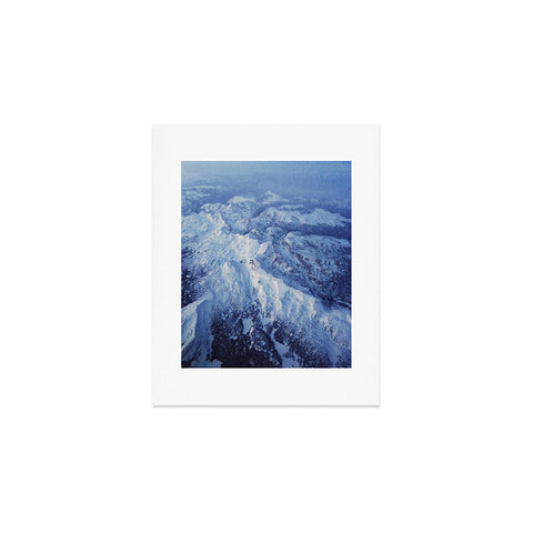 Leah Flores Winter Mountain Range Art Print